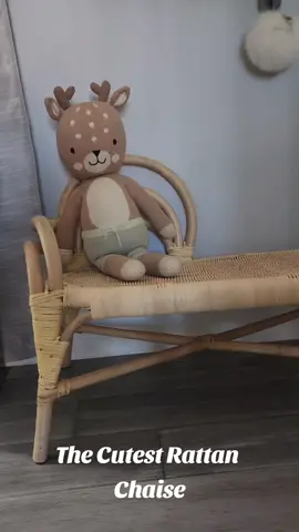 Rattan Toddler Chaise • • #rattan #chaise #h&m#cuddleandkind #nurseryrhyme #unboxing #unbox #haultok 