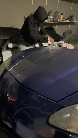 Hood latch got stuck on a F2 Procharged 408 C6 Corvette  Credit: @sinister_holden  #c6corvette #c6 #corvette #corvetteclub #chevroletcorvette #chevycorvette #corvettes #corvetteowners 