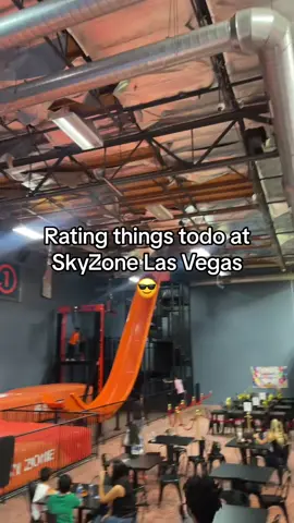 The winner is... our drop slide! 🏆 What is your favorite attraction at #SkyZone? 👀 🎥: @skyzonelasvegas