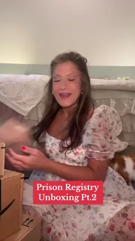Imagine coming home to all this- what an incredible start to her new life!! #thankyou #amazon #prison #unboxing #shescominghome 