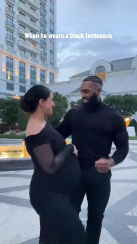 The black turtlenecks get me everytime 🥵 #blackturtleneck #conniebaby #relatable #Relationship #relationships #pregnancyfashion 