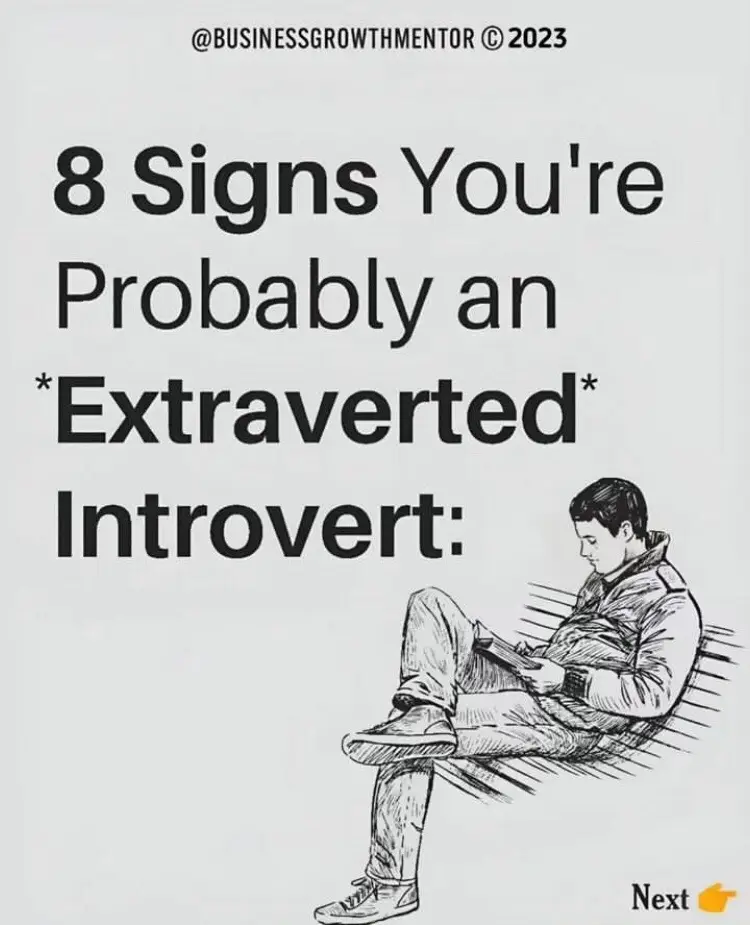 Is this true for you? #extrovert #introvert #outgoing #people #personality #Love #discipline #entrpreneur #foryoupage 