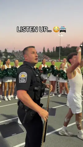 You HAVE to Cheer at the Football Game 👏🔥 (Via theprmob_/ig) #studentsection #highschoolsports #football #footballgame #highschoolfootball #schoolspirit #sports #cop #police #studentlife #fnl #fridaynightlights 