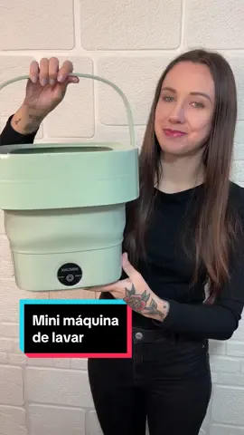 Comprei uma mini máquina de lavar roupas 🤭