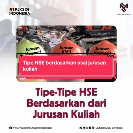 Tipe-tipe HSE berdasarkan asal jurusan kuliah. Kamu termasuk tipe yang mana nih?  😊 #HSE #K3 #safety #jurusankuliah 