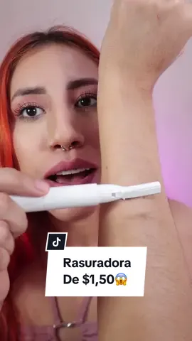 El producto de belleza más barato 😱😱 que tal funciona?🤔  #viral #rasuradora #economico #tianguis #cincuentazo #viralproducts #viralmakeup #probandoproductos #probando #ec 