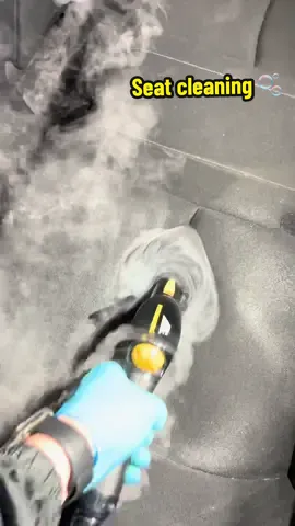 Steam cleaning & extracting a dirty seat 🫧 #foryou #satisfying #detailing #asmr #foryoupage #CleanTok #cardetailing #autodetailing #steam #cleaning #auto #extractions #tipsandtricks #xyzbca #detaildave #fyp 