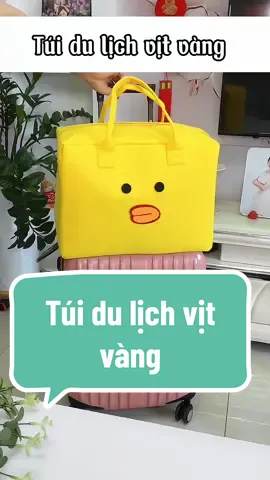 TÚI DU LỊCH VỊT VÀNG ĐÁNG YÊU #xuhuongtiktok #tiepthilienket #tiktokshop #affiliatemarketing #xuhuong #trendingnow #dogiadung #reviewđồgiadụng #review #đồgiadụng #Master2023byTikTok #giadungtienich #tuixach #Tui #dulich 