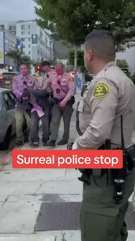 Watching surreal stuff happen during a traffic stop. #lapd #copsoftiktok #copwatch #policeoftiktok #hollywold #