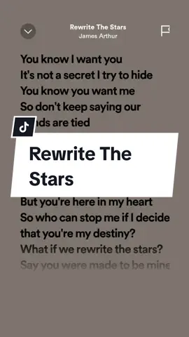 Rewrite The Stars!🎶 #jamesarthur #ruelyrics #spotify #songlyrics #viralllllll #fypシ #fypviralシ #trending 