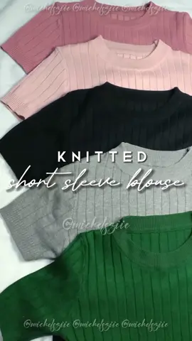If you are looking for mura at maganda na knitted blouse, eto na ang para sayo ✨ Buy ka na din ✨ #fypシ #fyp #knittedtop #knittedblouse #blouseforwomen #knittedshortsleeve #tiktokfinds