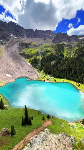 The most beautiful place I’ve ever seen  • blue lakes, colorado • #colorado #hike #Hiking #bluelake #stunning #coloradohikes #ouray #nature 