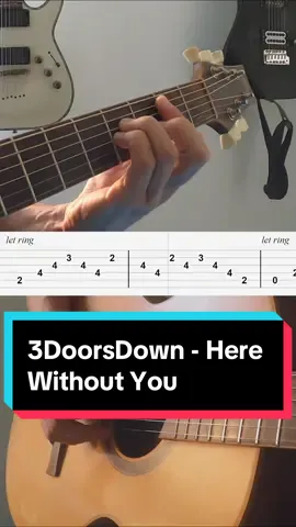 How To Play 3DoorsDown - Here Without You #3doorsdownherewithoutyou #3doorsdown #guitartok #guitarcover #guitartabs 