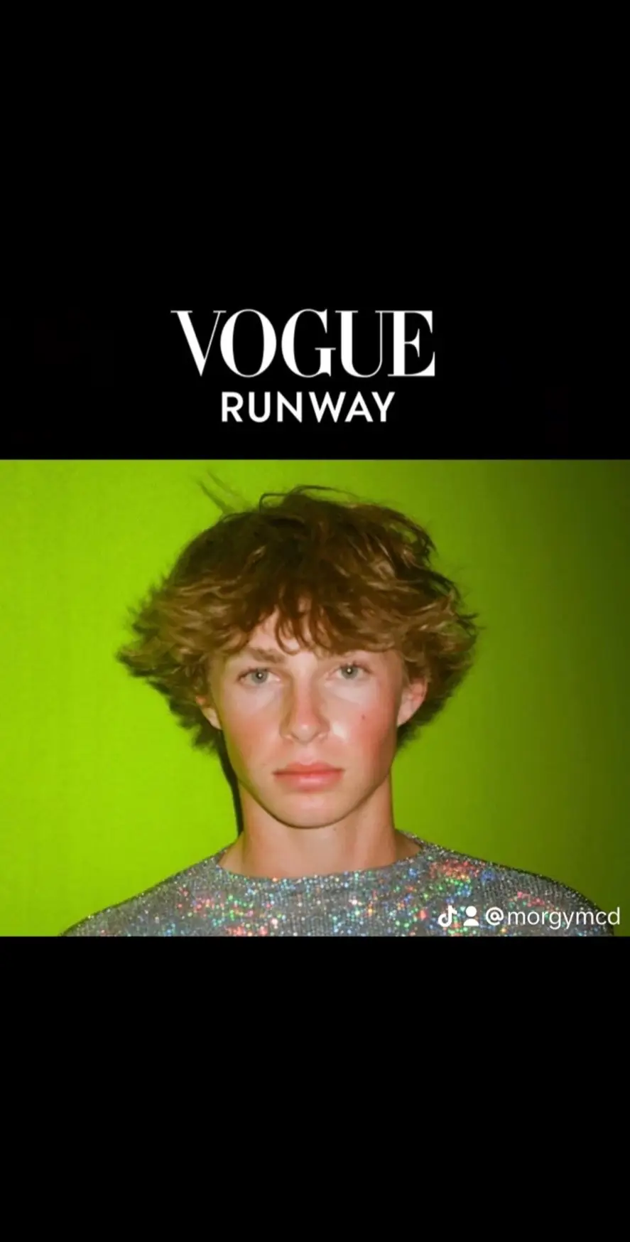 Lil vogue post 💚💛#vogue #fypシ #italy #model #morganmcdonough @KAMMY T @vogueitalia 