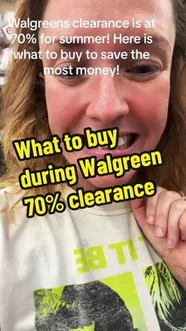 Walgreen summer clearance has hit 70% off! The savings are so good, they will drop to 90% so here is what to buy at 70% and what to wait for a 90% #ClearanceShopper #ClearanceHunter #SummerClearance #Cheap #Clearance #WalmartClearance #WalgreensClearance #WalgreenCoupons #WalgreenSteals #WalgreenSavings #HowToSaveMoney #SavingMoneyIdeas