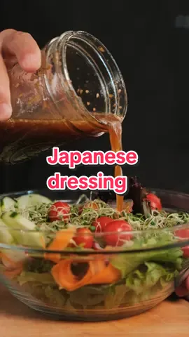 My go-to Japanese salad dressing. #salad #dressing #veggies 