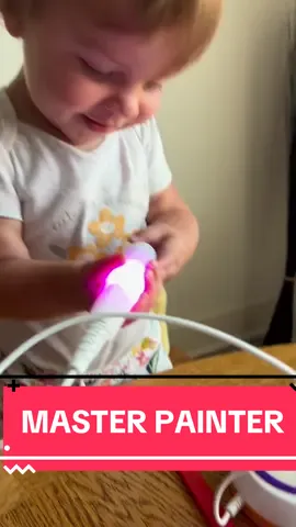 PICASSO WAS EMBARRASSED🎨👩🏼‍🎨  Thank you Lauren and the Mysterious Stranger for sending these gifts!! She loves them!!  #fyp #toddlersoftiktok #dipsticks #toddlervoiceover #toddlervlog #dayinthelife #postnap 