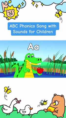 ABC Phonics Song with Sounds for Children - Alphabet Song with Two Words for Each Letter #kidssong #kids #kidscartoon #rocknlearn 
