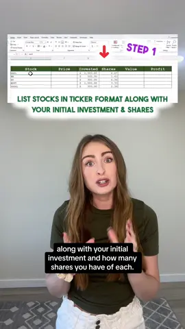 Did you know you can track your stock portfolio in Excel?! 📈