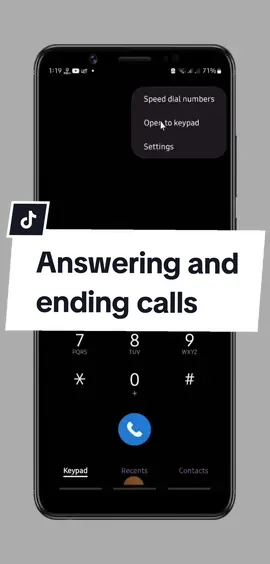 Answering and ending calls Shortcut  #answercalls #endingcalls #androidtips #Shortcut #LearnOnTikTok 