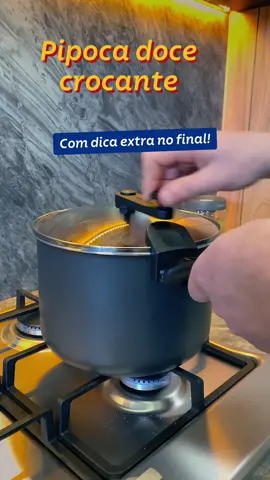 Bora fazer uma pipoca doce? Fica até o final que tem dica extra pra manter ela crocante por mais tempo. 🤤#tramontina #pipoca #receitafácil #receita #receitaspraticas 