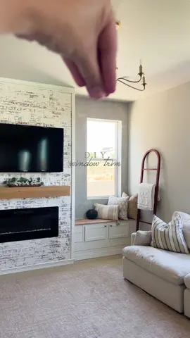 here’s the breakdown of this affordable, DIY window trim! this was SO easy to do and brought the whole room to life. it’s crazy how such little details can really finish off the entire space. i feel like i just had a major living room makeover!  materials per window:  2 1x3” boards - $6 each  2 1x2” boards - $2 each  2 1x4” boards - $7 each paint & primer i already had, but they were both around $25/quart if purchased!