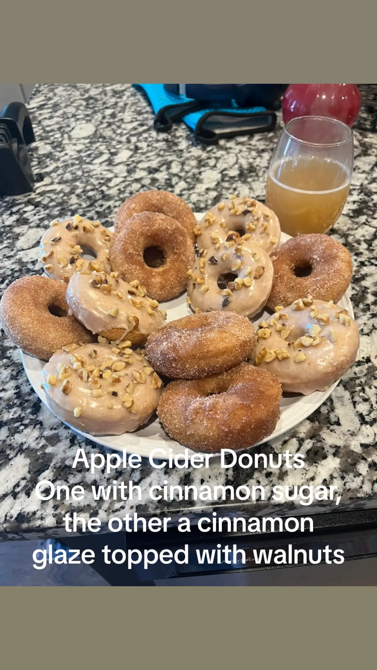 Made these this morning #baking #autumn #halloween #applecider #donuts 