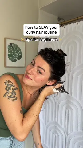 easy beginner routine for wavy/curly hair 💛✨ #curlyhairtutorial #curlyhairroutine #curlyhairtips #easycurlyhairroutine #curlyhairjourney 