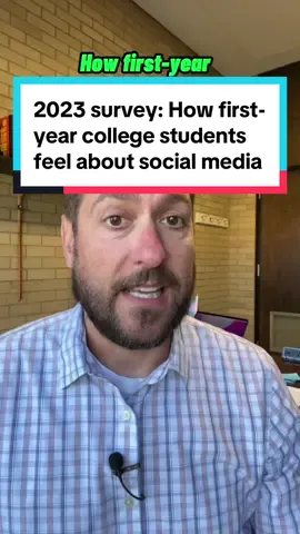Sept. 7, 2023: My annual look at how first-year college students feel about social media. I surveyed my Drake University first-year students on the first Friday of classes, as I have done the past 10 years. Let me know what questions you have. #socialmediamarketing #teenssocialmedia #socialmediasurvey 