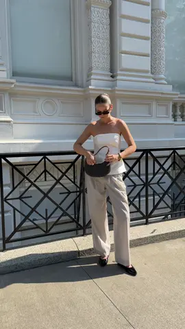 today’s look for nyfw first event of the day — what do you guys think abiut this look? 🤍✨ #OOTD #fashiontiktok #classystyle #minimalstyle #nyfw2023 