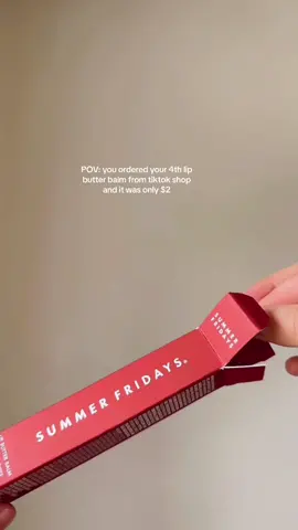 ITS FINALLY BACK IN STOCK!!!! Another tiktok shop order & obvi it’s the @Summer Fridays lip butter balm ❤️ #tiktokshop #summerfridayslipbalm #summerfridayslipbutterbalm #summerfridays #tiktokshopping 