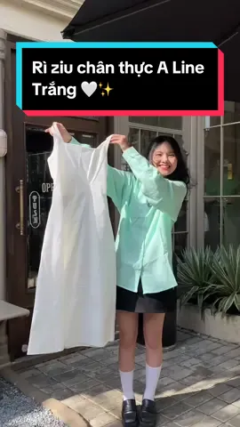 Lại là chương trình Review Chân Thực đầm A Line 😛 hôm nay màu trắng nhennnn 🤍✨ #damhackdang #alinedress #remmus #TikTokshop #xuhuong #phoidoxinh #fypシ 