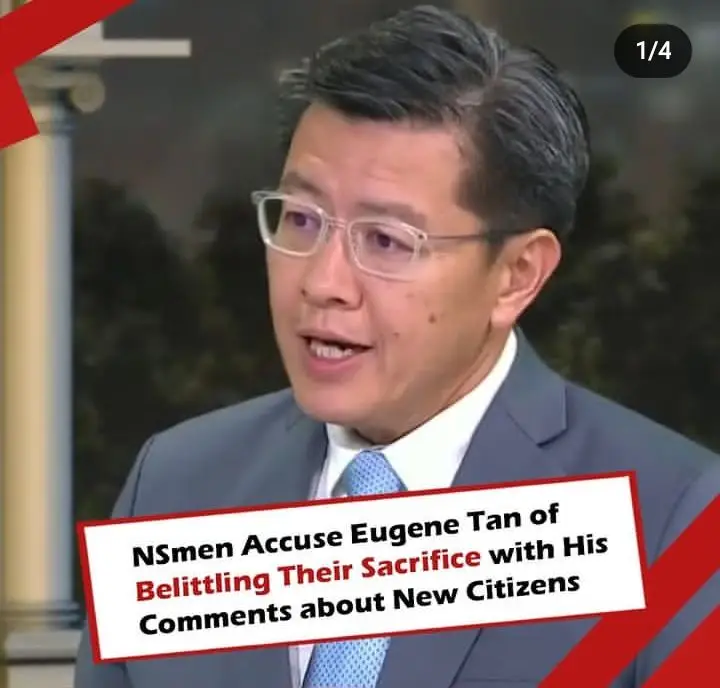 Singapore Management University Associate Professor of Law Eugene Tan has been condemned for his comments on national serviceman on Polling Day for the recently-concluded presidential elections. Tan appeared on the CNA Polling Day special as a guest “analyst”. About an hour and 26 minutes into the show, he was asked by show host Dawn Tan about his views on presidential candidate Tan Kin Lian’s comments that Singaporeans prefer to have a president and “First Lady” who are Singaporeans and born in Singapore. Tan Kin Lian was referring to the partners of the other 2 presidential candidates, Tharman and Ng Kok Song, who both were not born in Singapore but took up citizenship here. Responding to the question, Tan said: “I think it's desperate, in my view, to put it rather bluntly. For me it was one of the low points. It ignores the fact that both Mr Tharman's and Mr Ng's spouse and partner respectively are citizens, and not just recent citizens.