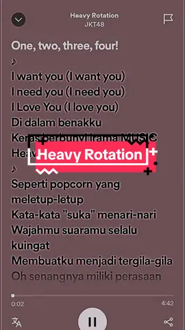 #heavyrotation #heavyrotationjkt48 #jkt48 #jkt48newera #fullsongs #fullsong #lyrics #songtrend #songviral #karoke #masukberanda #masukberandafyp #fypシ゚viral #fypシ #fyp 
