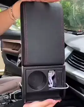 Car Armrest Box with Cup Holder #cararmrest #cararmreststoragebox 