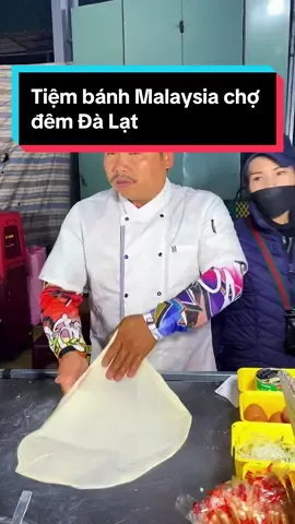 Xe bán bánh roti Malaysia ở chợ đêm Đà Lạt, bạn đã thử chưa?#Master2023byTikTok #dalatreview #ongboreviewdalat #dalat #reviewdalat #longervideos #ancungtiktok .
