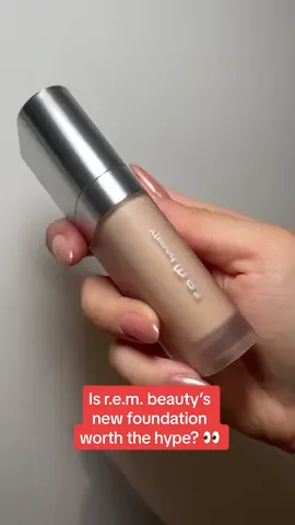 Is the @r.e.m. beauty sweetener foundation worth the hype? 👀  GLAMOUR’s commerce writer @Denise Primbet puts it to the test. The foundation by @arianagrande beauty brand is a skincare-makeup hybrid infused with ingredients like niacinamide known to help reduce the look of pores, correct dullness, and mattify and brighten skin ✨✨✨ #GLAMOURTries #rembeauty #arianagrande #foundationreview #BeautyReview