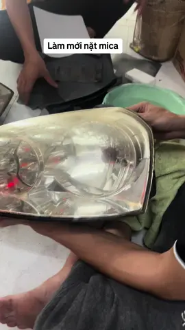 Làm mới mặt mica đèn #nangcapanhsang #nangcapanhsangoto #caraccessories #danhbongmatmicaden #xuhuongtiktok2023 