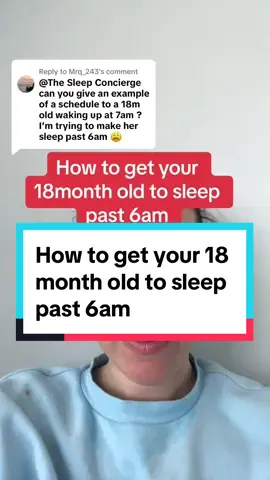 Replying to @Mrq_243 sleep totals can be a bit of a science. Here’s an example of a lower sleep total 18 month old schedule, but you need to have all of your foundations in place first #sleepconsultant #TheSleepConcierge #sleeptraining #naptransition #sleeptrainingsuccess #sleeptrainingtips #18months #18monthsoldbaby #sleeptipsformoms #earlyrising 