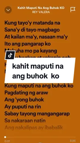 (KAHIT MAPUTI NA ANG BUHOK Calm down baby) #lyrics_songs 🎵🎵🎵