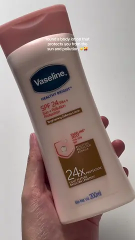 our reminder that our body needs spf, too! ☀️✨ this body lotion from vaseline is designed to not just brighten your skin, but also to protect it from the harmful effects of UV rays and pollution. if you're looking for a sign to add a new bodycare product in your routine, this is it! 🌤️🧴 #bodycare #skincare #lotion #vaseline #fyp #fypシ #foryou  
