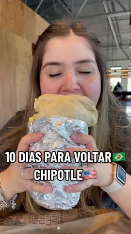 Faltam 10 dias para embarcar de volta para o Brasil!! E hoje foi dia de me despedir do melhor e maior burrito que existe aqui nos Estados Unidos😋🌯🇺🇸 . #marceladegusta #marceladegustaeua #contagemregressiva #burrito #burritos #mexicanfood #mexican #fyp 