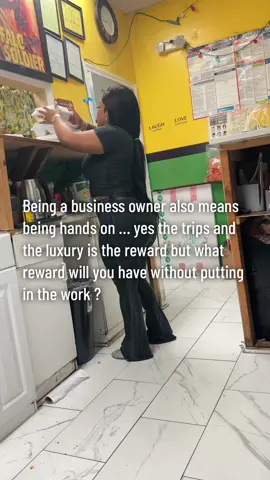 Being a business owner also means being hands on … yes the trips and the luxury is the reward but what reward will you have without putting in the work ? Be deficated be firm on what you want for yourself never give up the finish is up ahead let get started on your journey today link in bio #hustle #residualincome #moneytok #richblackgirltiktok #putinthatwork #fyp #foryoupage #businessowner #atlantaentrepreneur #restauranteowner #boutiqueowner #bigbossmoves #businesscoach #bigbossmonique #money 