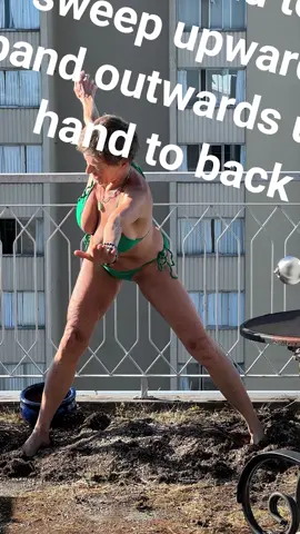 #Yoga##bikini#fitnessmodel#stretching#patio#penthouse#sunshine##light