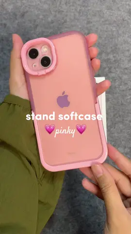 pinky💗 #softcaselucu #aesthetic #softcaseiphone #standcase #kelontongunik #pinkcase #fyp 