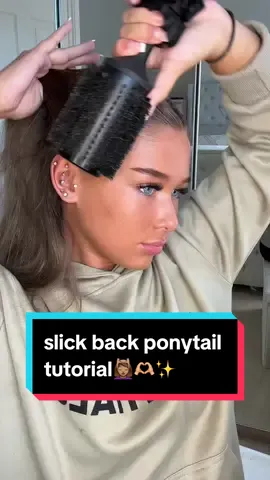 flick curl ponytail tutorial💆🏽‍♀️🫶🏼✨ #slickbackpony #slickbackhair #flickcurls #hairtutorial 