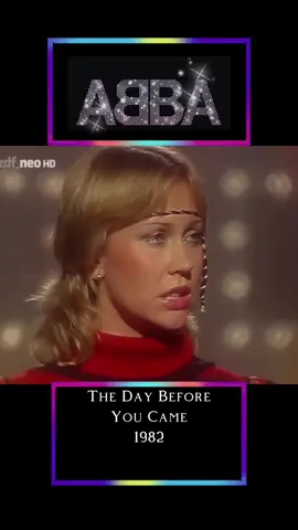 ABBA’s penultimate single before their 2021 comeback was “The Day Before You Came”. The single was a minor chart hit in the UK, peaking at No32 #Abba #TheDayBeforeYouCame #fyp #abbavoyage #AbbaGold #80s #80sMusic #MammaMia 