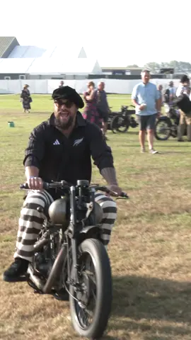 Jason Momoa aboard a Brough Superior SS100 at the 2023 Goodwood Revival. Jason was there to take part in a parade where over 200 bikes took part. What an amazing ambassador for classic bikes. Instagram:  @prideofgypsies Exact year and engine of the bike is unknown.  Location is 2023 Goodwood Revival at Goodwood Estate, West Sussex, UK. Video by Alex Rollings. Instagram: @motofilmer Thank you to We Sell Classic Bikes for sponsoring our content creation on the day. Website: wesellclassicbikes.co.uk If you’d like to have your bike featured on our account, collaborations or for business enquiries with The Classic Motorcycle Channel please DM us direct. All our photo and video content is original work and copyright to The Classic Motorcycle Channel. We DO NOT give you permission to copy our work for any purpose. #goodwoodrevival #vintagemotorcycles #classicmotorcycle #classicmotorcycles #motovintage #classicbikes #broughsuperiormotorcycles #broughsuperiorss100 #jasonmomoa #goodwood