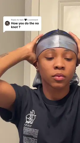 Replying to @twin 🖤 No knot method 🪢 🏊🏽 #fyp #360waves #waves #foryoupage #durags #noknotmethod 