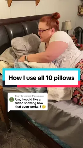 Replying to @Leimomi D My elaborate and probably unnecessary pillow sleep system 😂 #pillows #multiplepillows #pillowtalk #bed #sleepingposition #pillowprincess #sleepingbeauty 